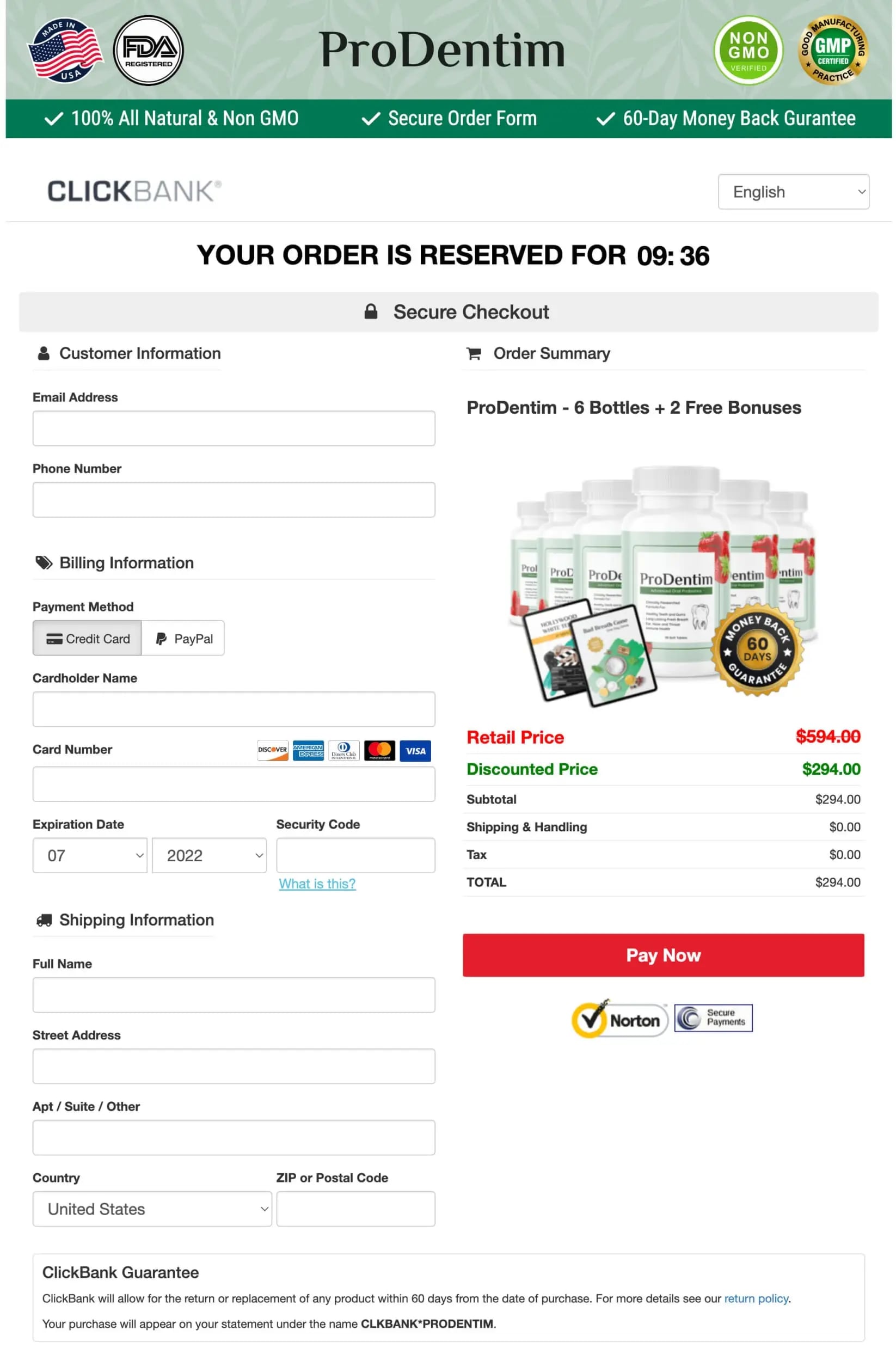 prodentim-secure-checkout-page